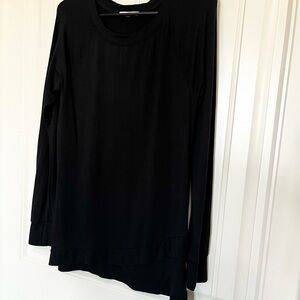 Women's Soft Black Long Sleeve Top